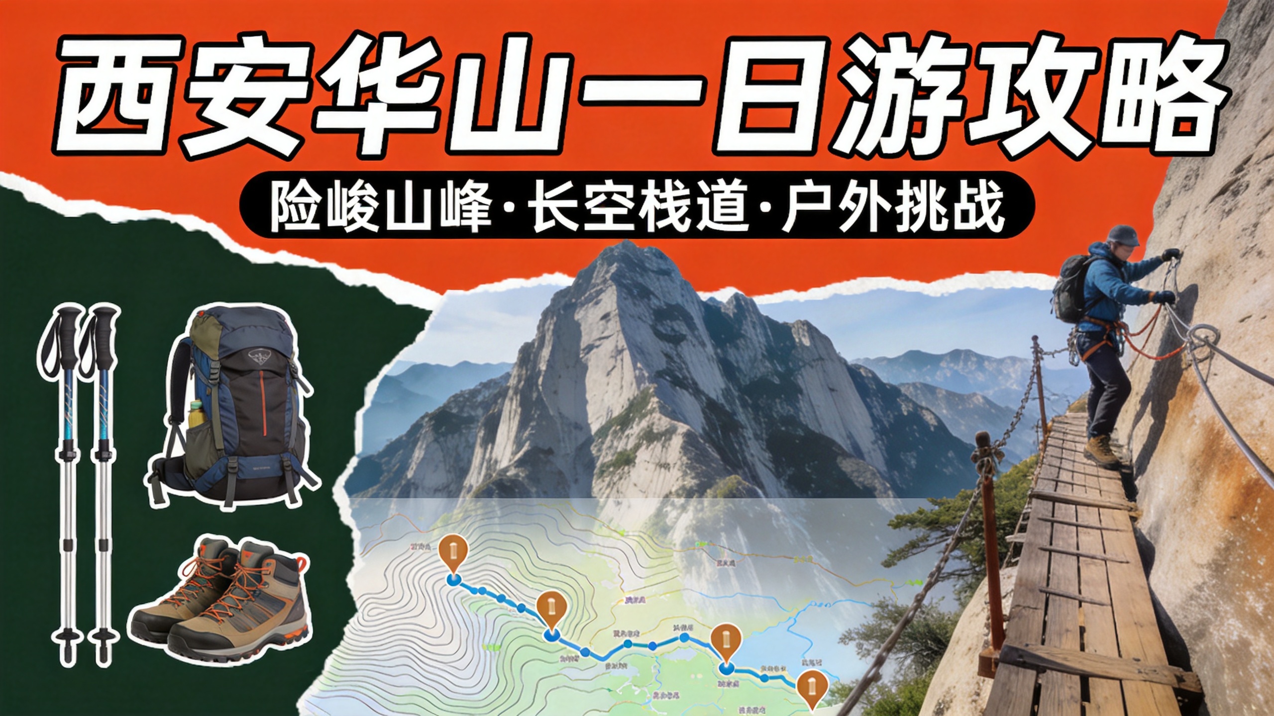 西安华山一日游攻略：路线选择+装备清单+避坑指南